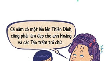 Táo bà xếp hàng từ sáng đến tối để làm đẹp