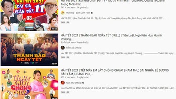 Hài Tết 'nở rộ' trên Youtube, khán giả lo sợ bội thực?