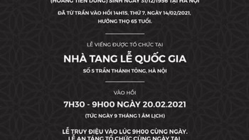 Truyền thông không tác nghiệp trong tang lễ NSND Hoàng Dũng