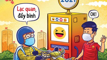 Bìa 4 Tuổi Trẻ Cười Tân Niên: Đầy bình lạc quan tiến vào năm 2021