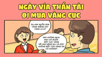 Ngày vía Thần Tài, đi mua vàng... cục