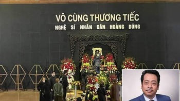 Việt Anh tiết lộ phút hấp hối của NSND Hoàng Dũng trong tang lễ