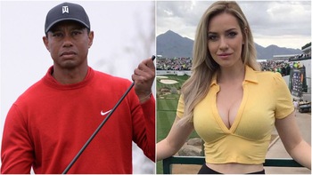 Nữ thần làng golf bị ném đá vì huyền thoại Tiger Woods