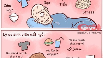 Lý do mất ngủ của sinh viên