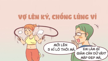 Vợ lên ký, chồng lủng ví