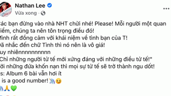 Nathan Lee ủng hộ quan điểm trái ngược của Nguyễn Hồng Thuận