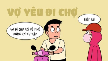 Vợ đi chợ rồi về, đừng tụ tập nơi đông người