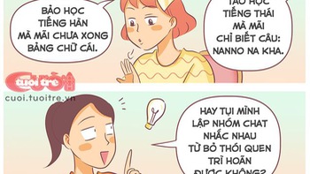 Tôi luyện tiếng Hàn, bạn tôi học tiếng Thái