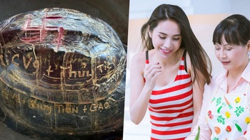 Netizen nổi đóa vì mẹ Thủy Tiên khắc tên lên mai rùa để phóng sinh