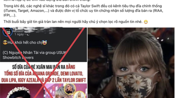 Thực hư bé Xuân Mai bán đĩa 'vượt mặt' Taylor Swift, Ariana Grande