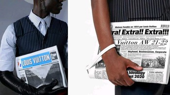 Ảnh vui 8/8: Túi hình tờ báo của Louis Vuitton giá 50 triệu đồng!