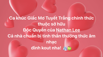 'Giấc mơ tuyết trắng' của Thủy Tiên nay đã 'về tay' Nathan Lee