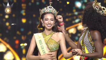 Vương miện Miss Grand International 2021 gọi tên Thùy Tiên