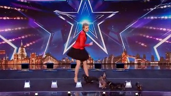 Cô gái dẫn đàn chó cưng đi thi 'Got Talent'