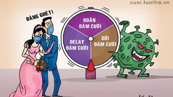 Cô dâu, chú rể và trò chơi 'Chiếc nón kì dị'