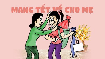 Mang Tết về cho mẹ