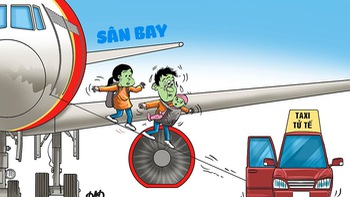 Taxi sân bay, tuy gần mà xa