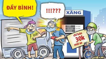 Dùng mẹo đổ xăng đầy bình