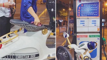 Cần bao nhiêu tiền để đổ đầy bình xăng xe máy đắt nhất Việt Nam?