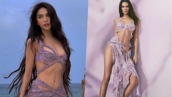 Ngọc Trinh lại bị nhãn hàng tố mặc 'váy nhái' Kendal Jenner
