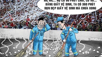 Vì một sân vận động không... giấy vệ sinh