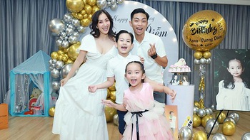 Con gái Khánh Thi - Phan Hiển lí lắc trong tiệc sinh nhật