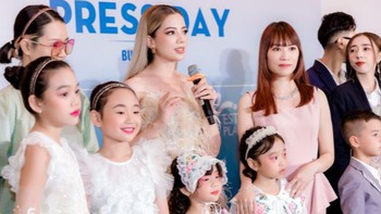 Maya Hồ làm show thời trang cho trẻ em Việt