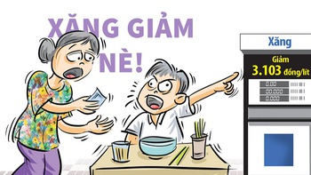 Xăng giảm rồi nè bà chủ!