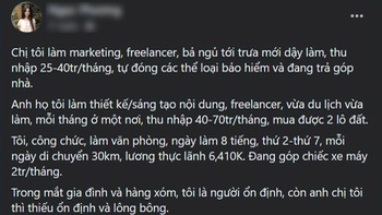 'Trong mắt ba mẹ, người thân, hàng xóm: Freelance = Thất nghiệp'