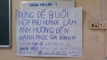 Ảnh vui 11-10: Đừng để buổi họp phụ huynh ảnh hưởng đến hạnh phúc gia đình