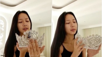 Hoa hậu Liên lục địa Bảo Ngọc ‘đập hộp’ vương miện 8 tỉ đồng