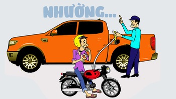 Nhường 'cơm' cho xe