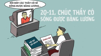 20-11, chúc thầy cô sống được... bằng lương