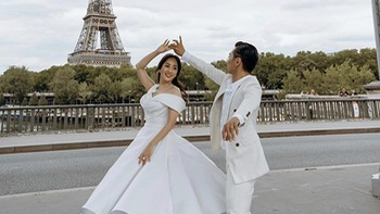 Ảnh vui sao Việt 29-11: Khánh Thi - Phan Hiển nhảy múa dưới tháp Eiffel
