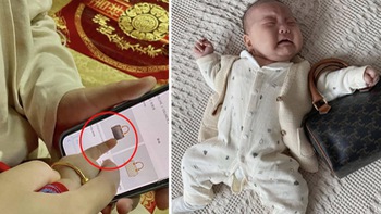 Ảnh vui 1-12: Mẹ trẻ 'mượn tay' con trai cưng để mua hàng online