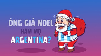 Ông già Noel cũng hâm mộ Argentina?