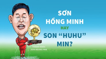 'Thánh khóc' tuyển Hàn Quốc Sơn Hồng Minh tên thật là... Son 'Huhu' Min