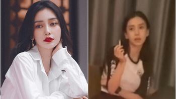 Angelababy lại gây náo loạn vì phì phèo thuốc lá