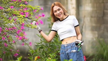 Ảnh vui sao Việt 20-9: Mỹ Tâm thư giãn khi làm vườn