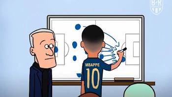Phim hoạt hình: Mbappe đòi tất cả chuyền bóng cho mình