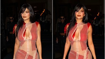 Kylie Jenner gây sốt với chiếc váy rách rưới như 'cái bang'