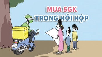 Mua sách giáo khoa trong... hồi hộp