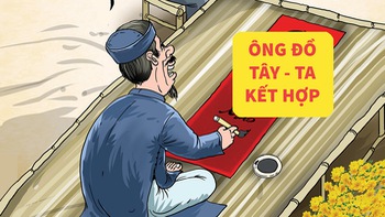 Ông đồ 'tân cổ giao duyên' Tết tây và Tết ta