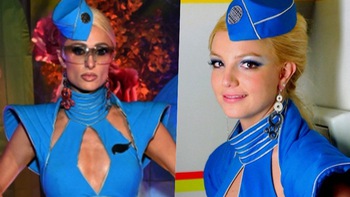 Paris Hilton cosplay thành Britney Spears ăn mừng Halloween