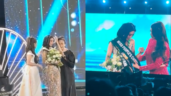 Đỗ Lan Anh làm rớt vương miện, bị trao nhầm sash trên sân khấu Miss Earth