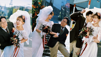 Trấn Thành - Hari Won cười hết cỡ trong bộ ảnh 7 năm ngày cưới