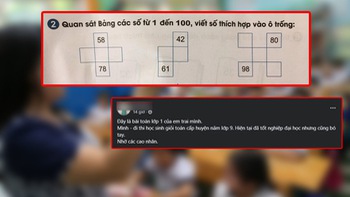 Bài toán lớp 1 khiến học sinh giỏi cấp huyện 'bó tay'