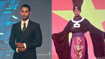 Gương mặt thất thần và trang phục dân tộc gây tranh cãi của đại diện Việt Nam tại Mister Global