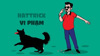 Chủ chó và cú hattrick vi phạm ở nơi công cộng