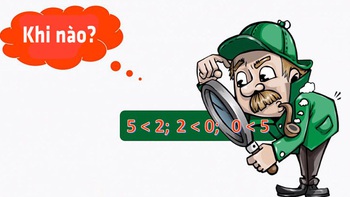Đố vui: Khi nào 5<2; 2<0; 0<5